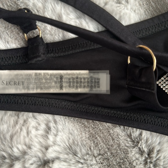 Victoria Secret BOMBSHELL black shine strap 36D nwot - Picture 5 of 6